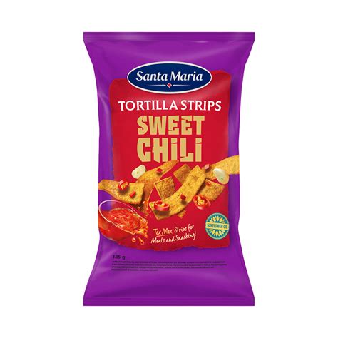 Santa Maria Tortilla Strips Sweet Chilli 185g Whats Instore