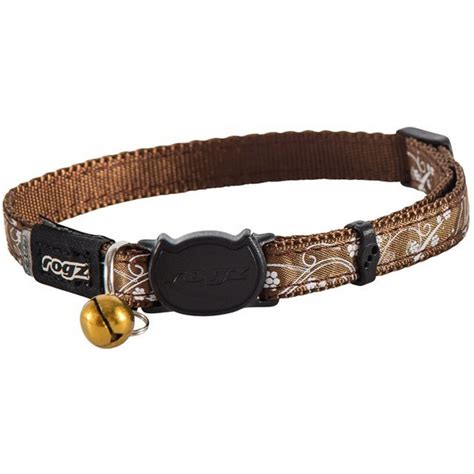 Rogz Silky Cat Collar 11mm Bronze Filigree