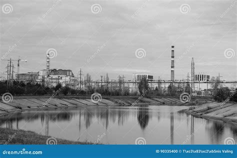 The Chernobyl Power Plant stock photo. Image of empty - 90335400