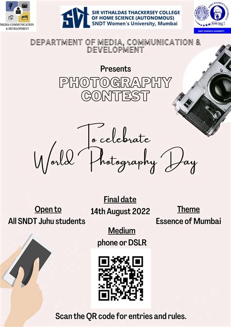 Photography Competition To Celebrate World Photography Day Sir