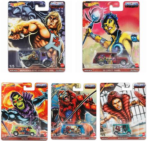 Hot Wheels Pop Culture Masters Of The Universe Set Completo Minis Universo Hot Wheels