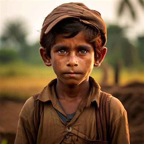 A 10 Year Villager Boy Working In Fields Monkey Face By Nimra Javed