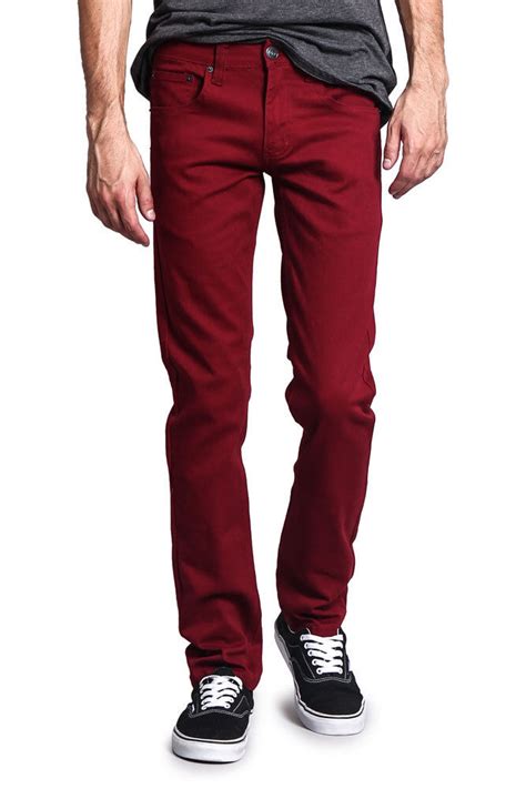 Victorious Men S Skinny Fit Jeans Stretch Colored Pants DL937 FREE