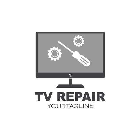 Tv Repair Icon Logo Vector Illustration 20637613 Vector Art At Vecteezy