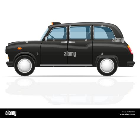 Londres Taxi Coche Ilustraci N Vectorial Aislado Sobre Fondo Blanco