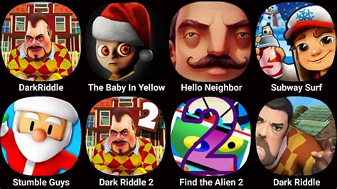 Dark Riddle The Baby In Yellow Hello Neighbor Subway Surf