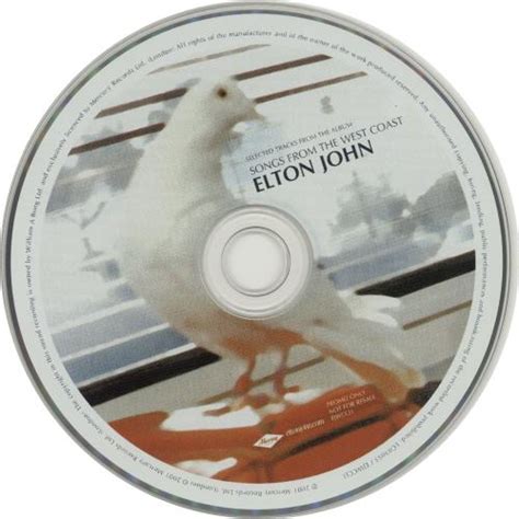 Elton John Songs From The West Coast US Promo CD Single CD5 5 201499