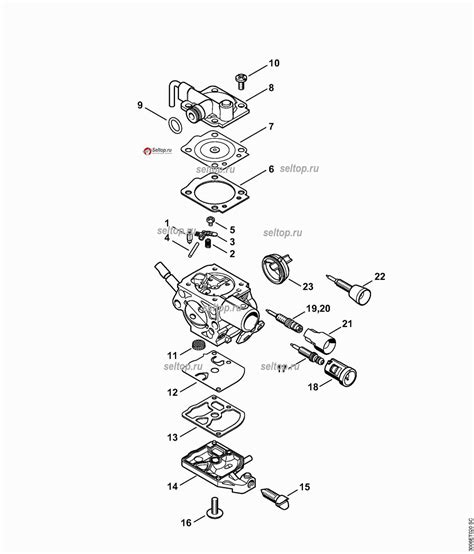 A Detailed Diagram of the Stihl 025 Carburetor