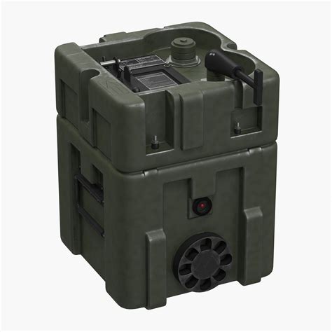 3d model military lithium battery box