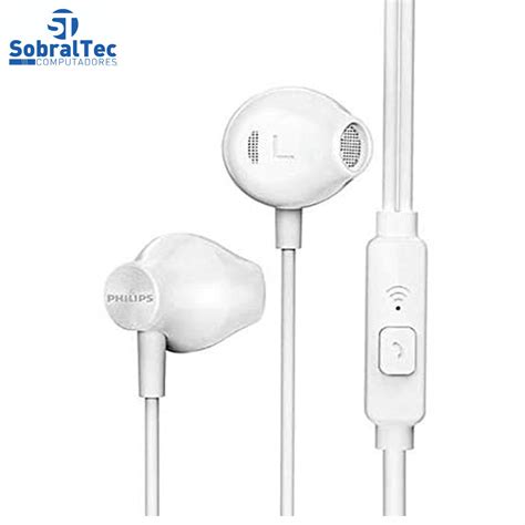 Fone De Ouvido Philips Intra Auricular TAUE101WT 00 Branco Sobraltech