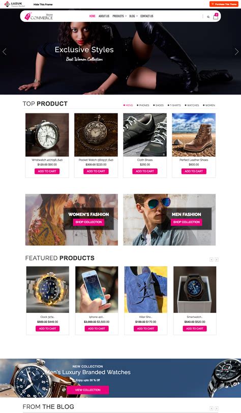 Perfect Ecommerce Store - Free Ecommerce WordPress Theme - Freebie Supply