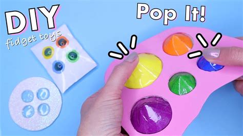 DIY Pop It Fidgets Viral TikTok Fidget Toys YouTube