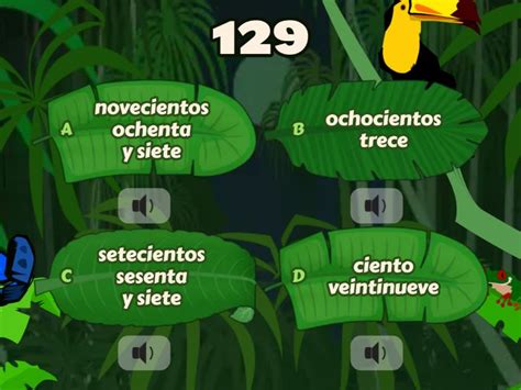 1 LOS NÚMEROS numbers Zahlen 100 1000 Quiz