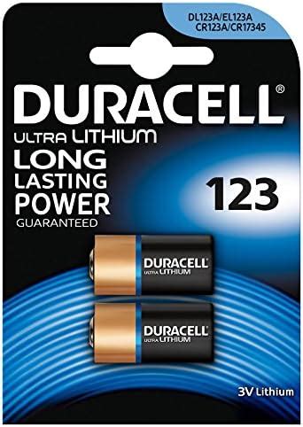 Duracell CR123A DL123A EL123A CR17345 Ultra Photo Lithium Batteries