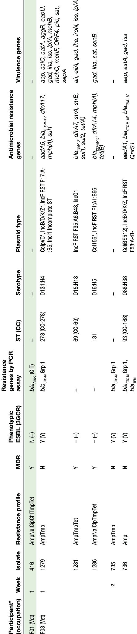 Coli Isolates With Blactx M Blatem Blashv Blaoxa Or Blaampc Genes As Download Scientific