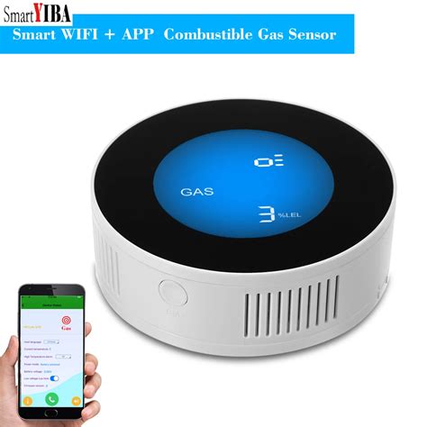 Smartyiba Wifi Lpg Gas Detector Gas Sensor App Control Smart Lcd Screen