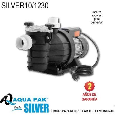 Bomba Para Alberca 1 Hp Silver101230 Aqua Pak