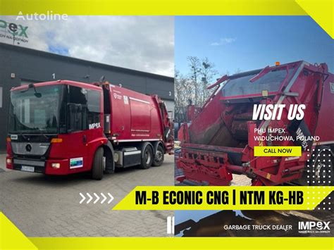 Mercedes Benz Econic Cng Garbage Truck For Sale Poland Szczecin Ma