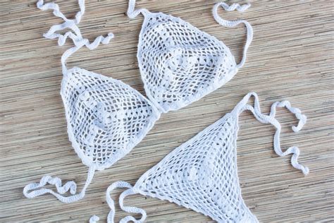 Seethrough Swimsuit Crochet Bikini Thong Bikini Set Mesh Bikini Hot Sexy Bikini Extreme Bikini