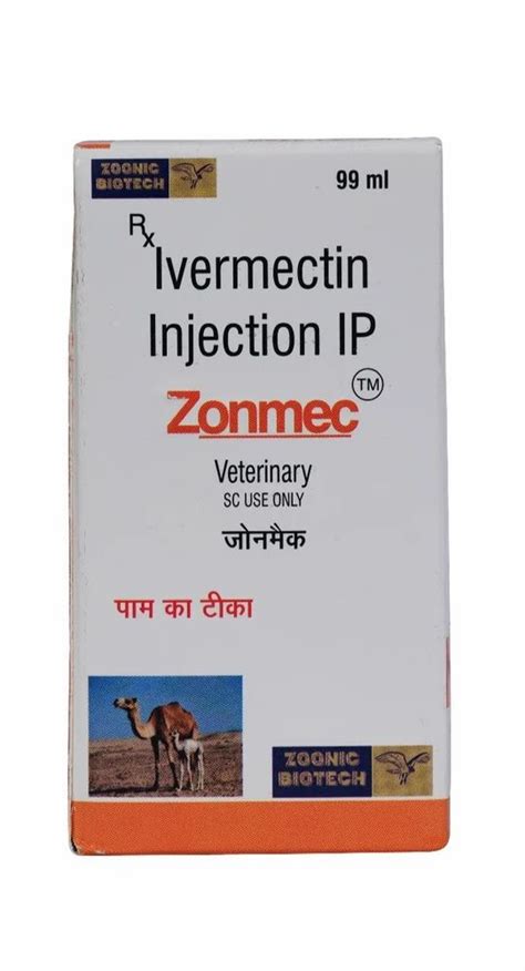 99ml Zonmec Ivermectin Injection At Rs 650 Box Ivermectin Injection