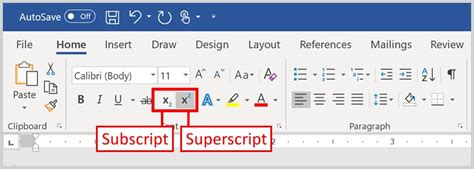 Three Ways To Insert Superscripts And Subscripts In Microsoft Word