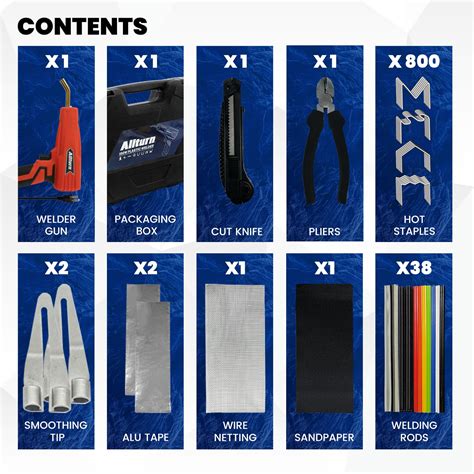 Snapklik Allturn Upgraded Plastic Welder Plastic Welding Kit Hot Stapler Kit Hot Staples