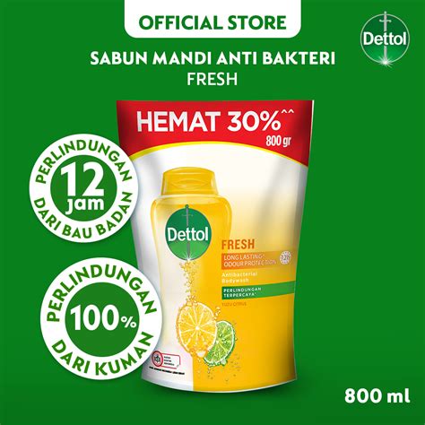 Promo Dettol Sabun Mandi Cair Anti Bakteri Fresh 800 G Diskon 11 Di