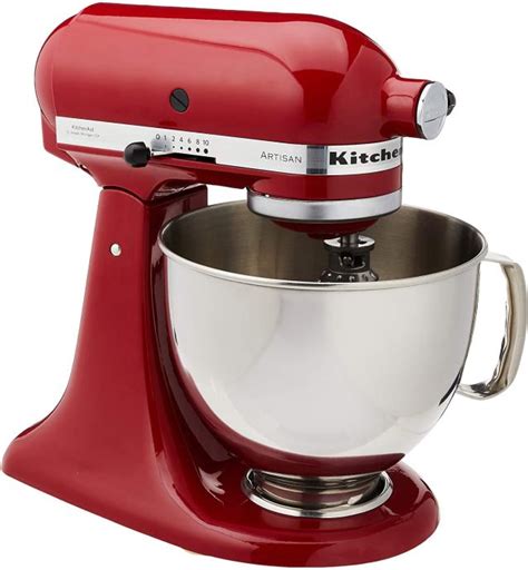 Kitchenaid artisan 5KSM150 kuhinjski robot samostoječ mešalnik rdeč