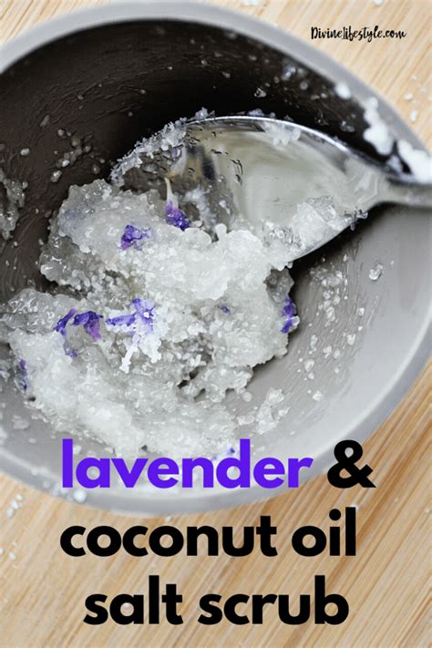 Lavender Body Scrub Homemade Coconut Oil