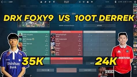 DRX FOXY9 35K VS 100T DERREK 24K STACK CUSTOM 10 PRO SEN TENZ ZEKKEN