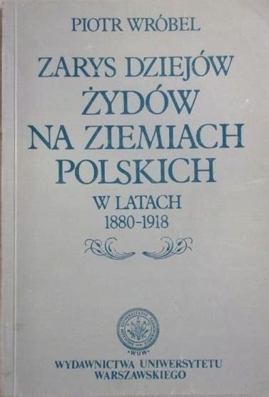 Zarys Dziej W Yd W Na Ziemiach Polskich W Ksi Ka Allegro