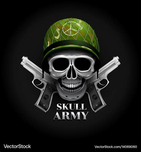Skull Logo Soldier Royalty Free Vector Image Vectorstock