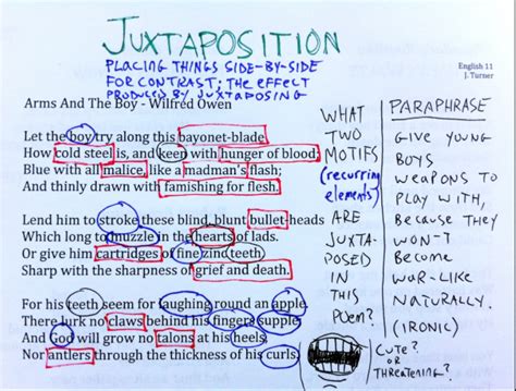 Juxtaposition - English Language Features