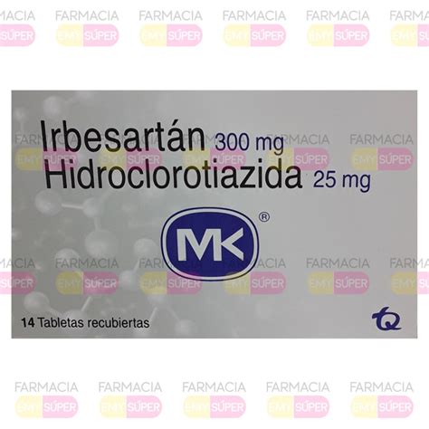 Irbesartan Hct Mg Mk Tb Farmacia Emy