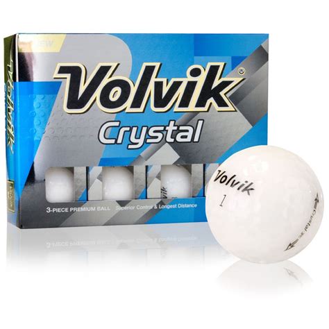 Volvik Crystal White Golf Balls Mecadon