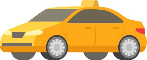 Colorful Car Illustration Flat Style Automobile Profile Projection Side View Png With