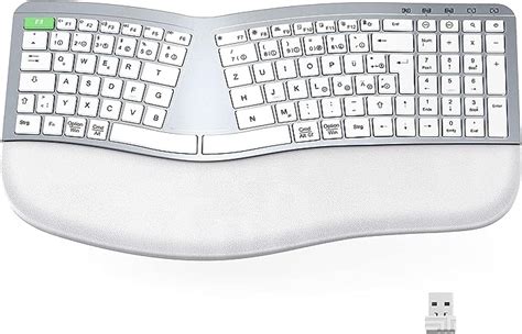 Seenda Ergonomische Kabellose Tastatur G Usb Wiederaufladbare