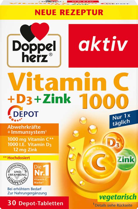 Doppelherz Vitamin C D Zink Depot Tabletten St G