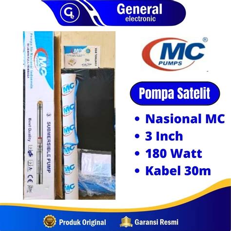 Jual Pompa Satelit Inch Nasional Mc Pump Hp Watt Kabel