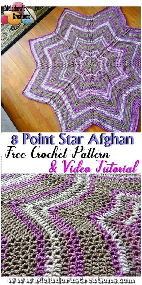 Crochet Star Afghan 8 Point Star Afghan Free Crochet Pattern