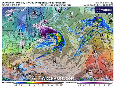 Wielka wichura na Atlantyku Wiatr ponad 160 km h Czy żywioł zagrozi