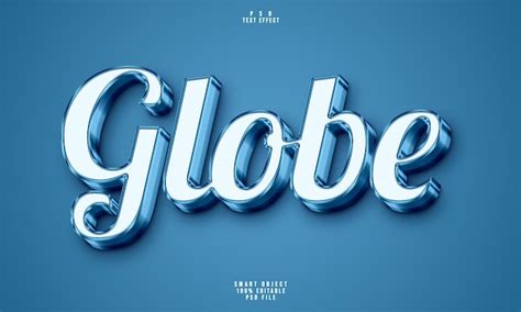 Efecto De Texto Editable Globo D Archivo Psd Gratis