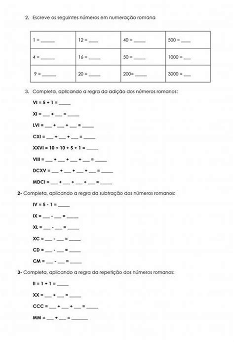 Atividade De Algarismo Romano Lucox Cl