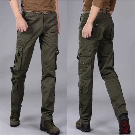 Fashion Military Cargo Pants Men Loose Baggy Tactical Trousers Casual