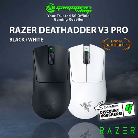 Razer Deathadder V3 Pro Wireless Gaming Mouse Fast Optical Switches Gen 3 Available In 2