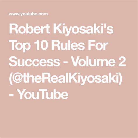 Discover Robert Kiyosakis 10 Key Success Principles