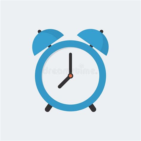 Alarm Clock Icon Modern Minimal Flat Design Style Vector Illustration