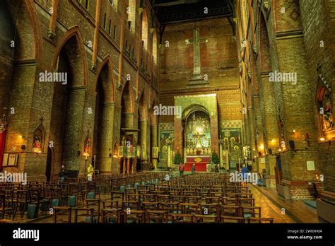Brighton December 22nd 2023 Inside St Bartholomews Church Stock Photo