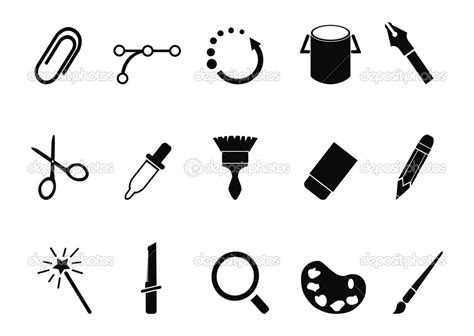 Conjunto De Iconos De Herramientas — Vector De Stock © Huhulin 45923075