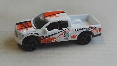 Majorette Racing Cars Ford F Raptor Pickup Truck Bianco Arancione